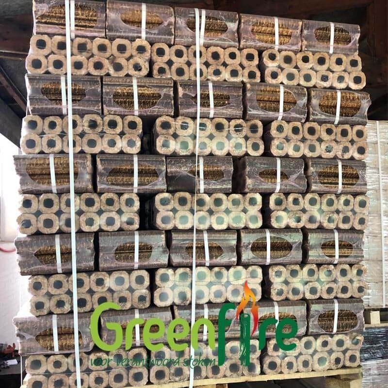 Pini-Kay Houtbriketten – per pallet, Tuin en Terras, Haardhout, Minder dan 3 m³, Ophalen of Verzenden, Overige houtsoorten, Blokken