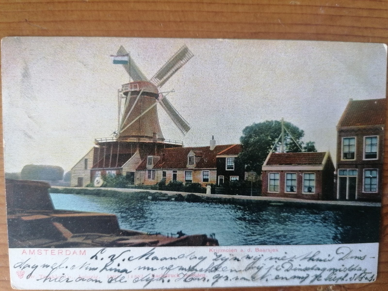 Amsterdam Krijtmolen a d. Baarsjes, Verzamelen, Ansichtkaarten | Nederland, Ophalen of Verzenden, Voor 1920, Noord-Holland