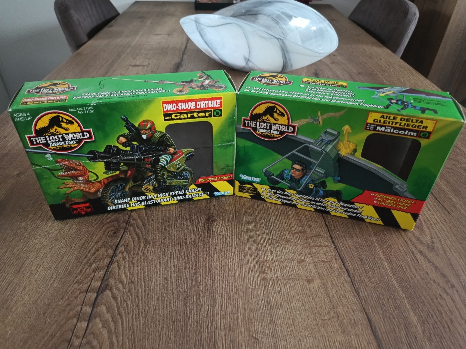 Vintage Jurassic Park The Lost World 2 lege dozen, Ophalen of Verzenden, Gebruikt