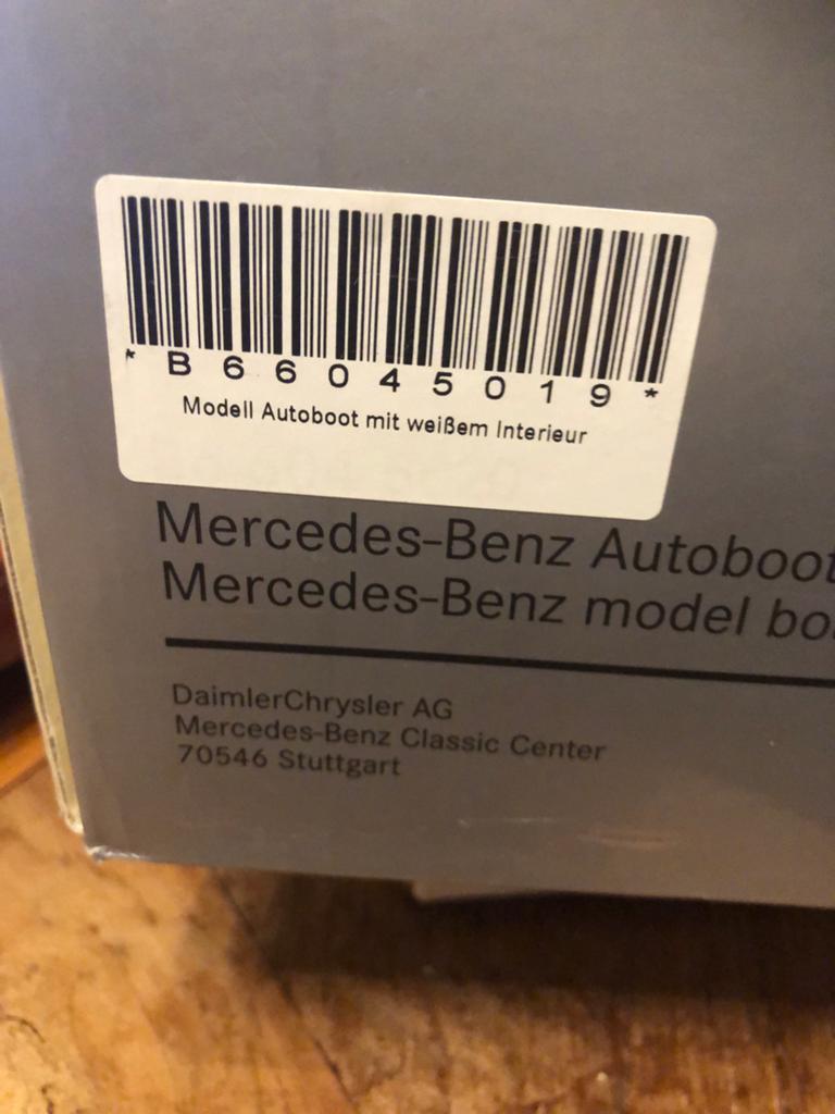 MERCEDES-BENZ  AUTOBOOT. UNIEKE BOOT. MEI MAAND 15% KORTING, Hobby en Vrije tijd, Modelauto's | 1:50, Ophalen of Verzenden, Nieuw