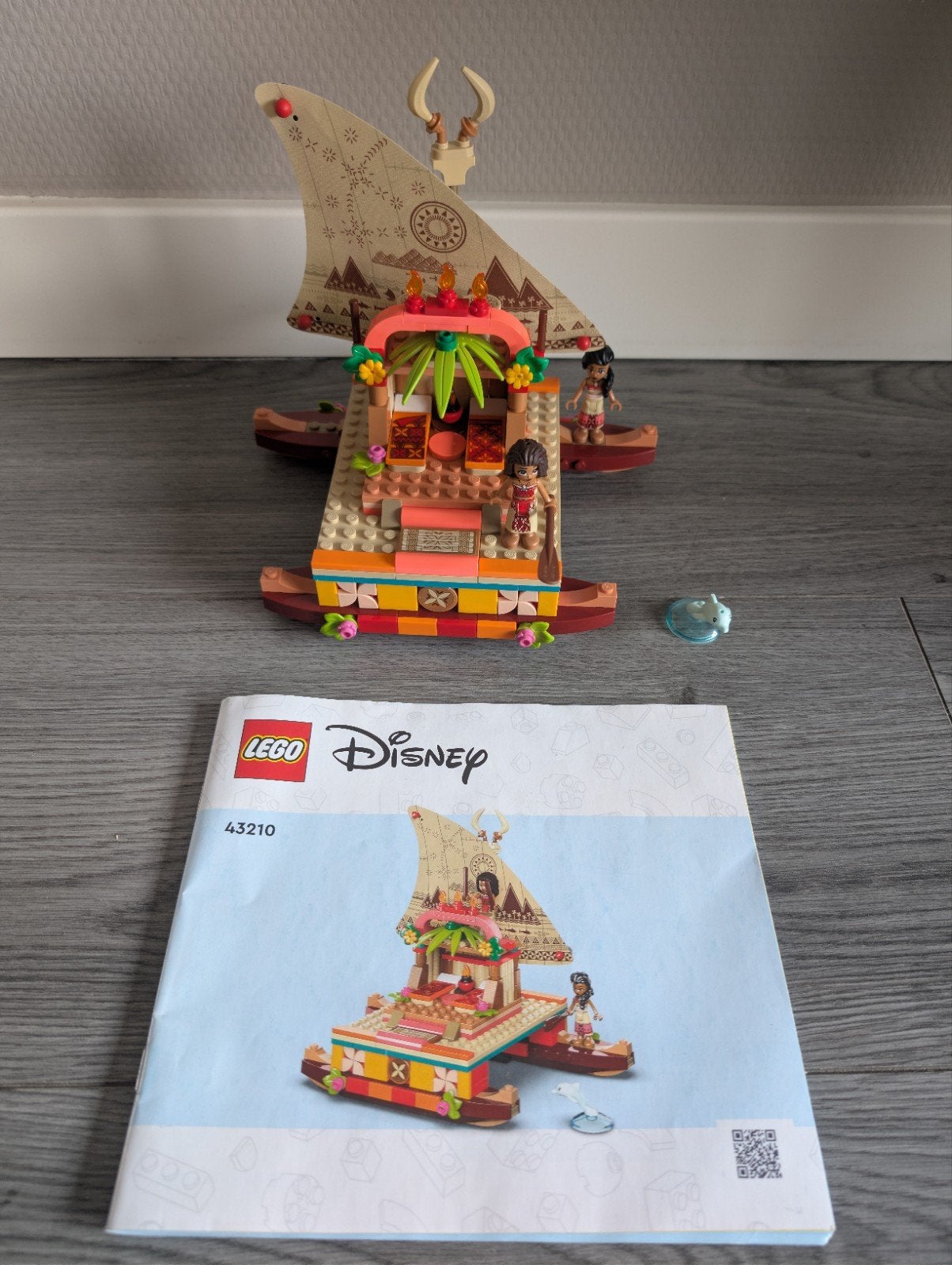 Lego Disney 43210 Vaiana's ontdekkingsboot, Ophalen of Verzenden, Zo goed als nieuw