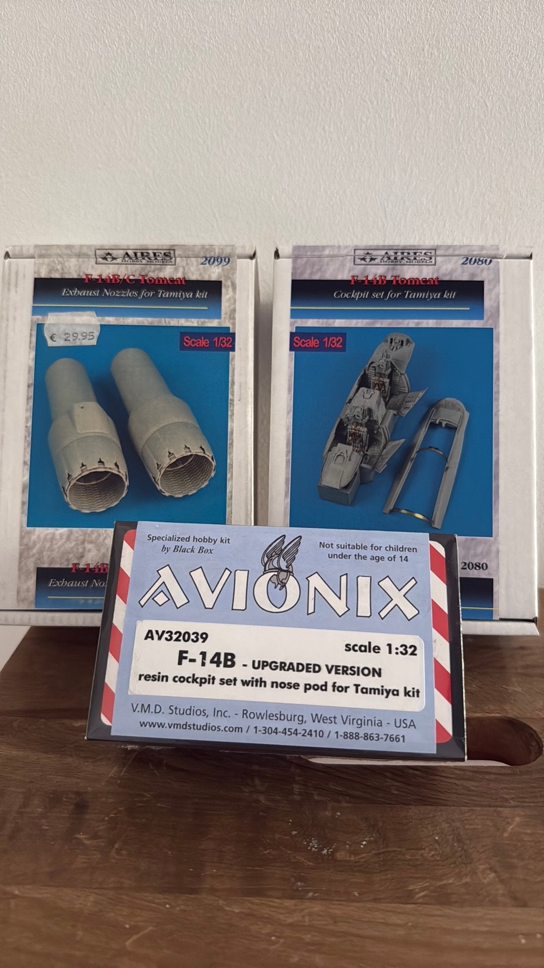 3x update set voor F-14 Tomcat Tamiya 1/32, Ophalen of Verzenden, Zo goed als nieuw, Groter dan 1:72, Overige merken