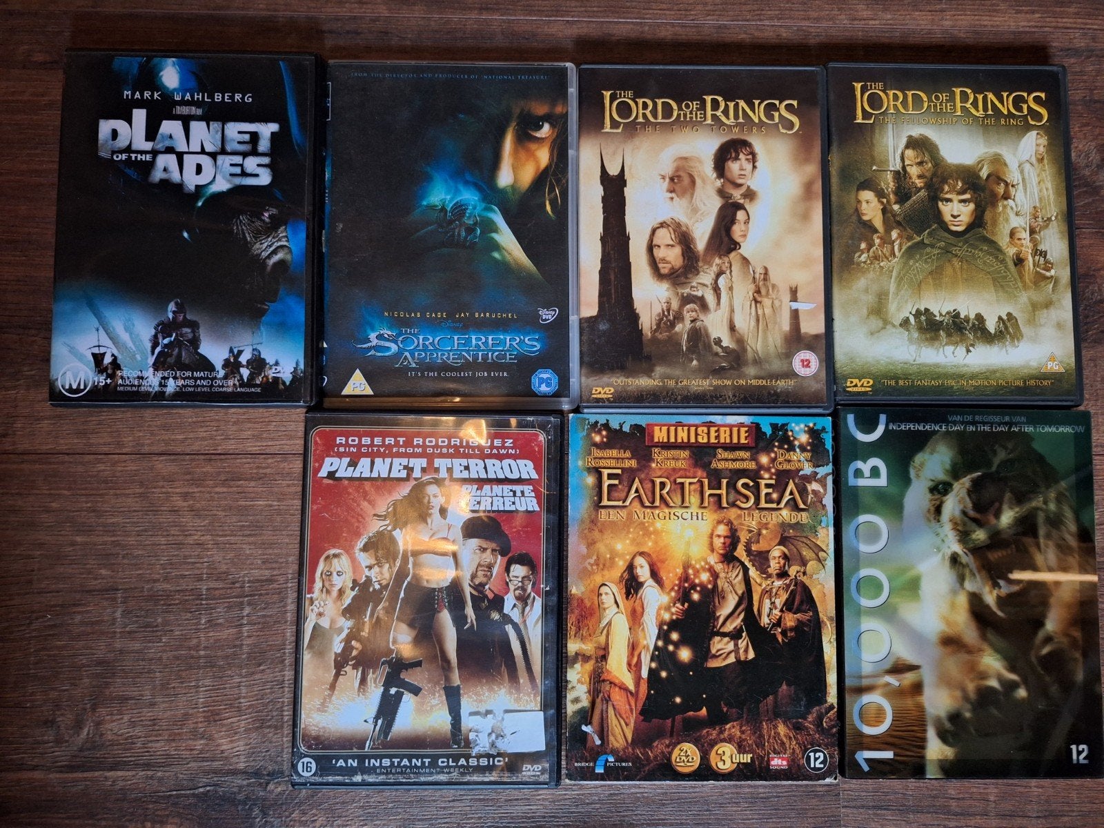 Diverse DVD Collectie: Lord of the Rings, Planet of the Apes, Vanaf 16 jaar, Nederlands, Ophalen of Verzenden, Inclusief doosje