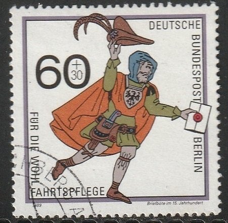 Berlijn 1989 852 Postbode, Gest, Ophalen of Verzenden, Overige periodes, Gestempeld