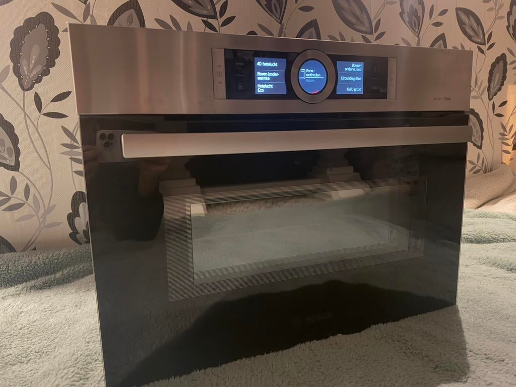 Te Koop Luxe Bosch Serie 6 Combi Oven Magnetron Met Grill, Witgoed en Apparatuur, Magnetrons, Ophalen, Hete lucht, Inbouw, Combimagnetron