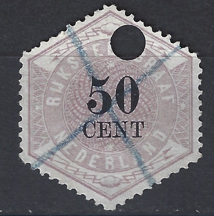 Telegram 9 geb 1877 ; OOK ROLTANDING + BRANDKAST zegels, Ophalen of Verzenden, T/m 1940, Gestempeld