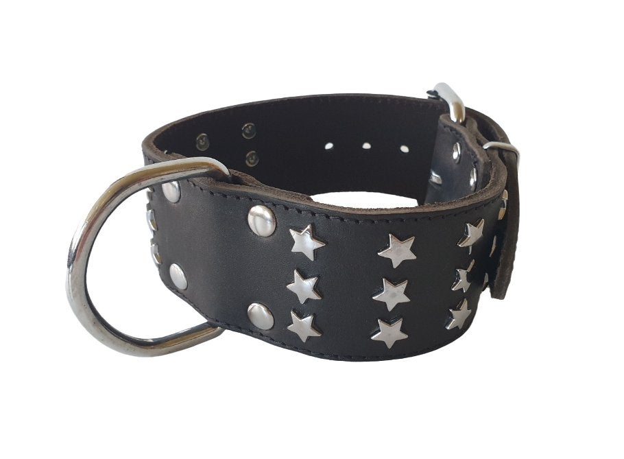 JACK & VANILLA Bull Halsband Echt Leder Nek 32-39 cm KOOPJE!, Dieren en Toebehoren, Ophalen of Verzenden, Handgemaakt, Nieuw