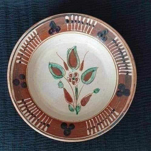 Vintage ca. 1970's wandbord handbeschilderd, Antiek en Kunst, Antiek | Wandborden en Tegels, Ophalen of Verzenden