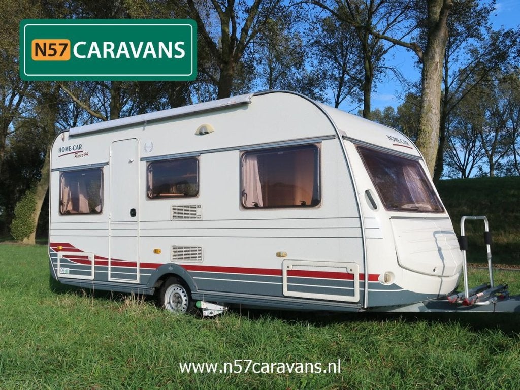 TOPSTAAT: Home-Car Racer Trophy 44 / voortent / 2x luifel, Caravans en Kamperen, Home-car, Standaardzit, Bedrijf, 750 - 1000 kg