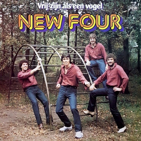 L.P. Nederlands (1980) NEW FOUR - Vrij zijn als een Vogel., Cd's en Dvd's, LP, Gebruikt, Ophalen of Verzenden, Levenslied of Smartlap