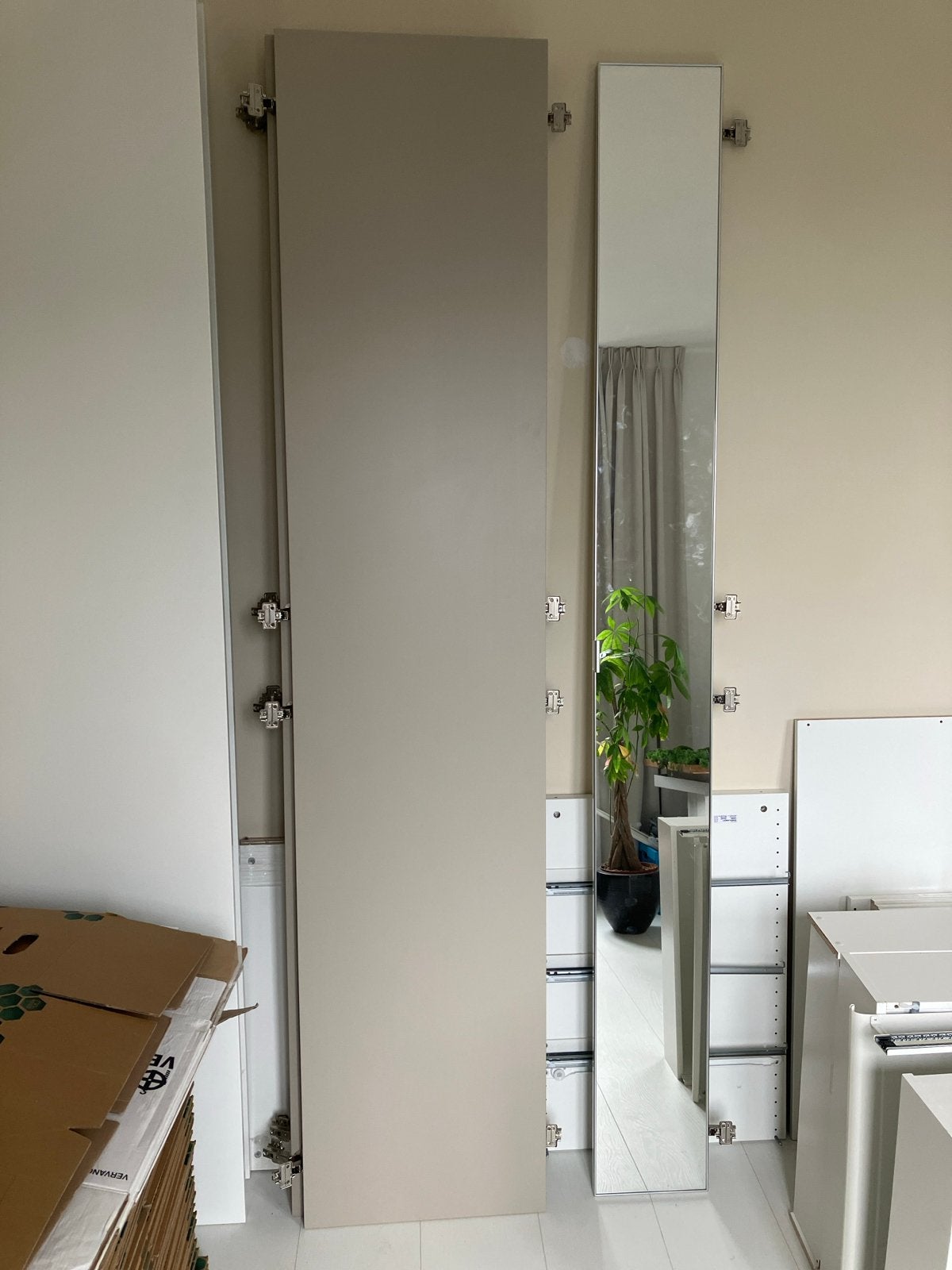 Pax IKEA Kledingkastdeuren 5x en 1 met spiegel, Huis en Inrichting, Ophalen, 200 cm of meer, 50 tot 100 cm, Minder dan 25 cm
