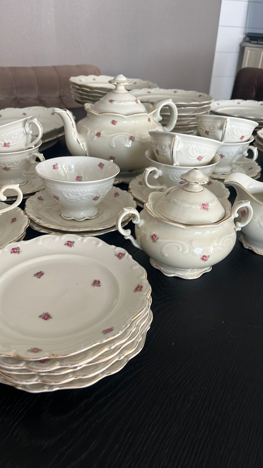Bavaria servies Roosjes, Ophalen