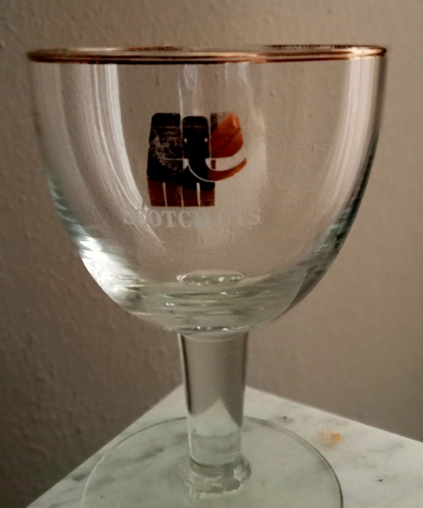 2 Scotch C.T.S. bierglazen, Ophalen of Verzenden, Zo goed als nieuw, Glas of Glazen, Overige merken