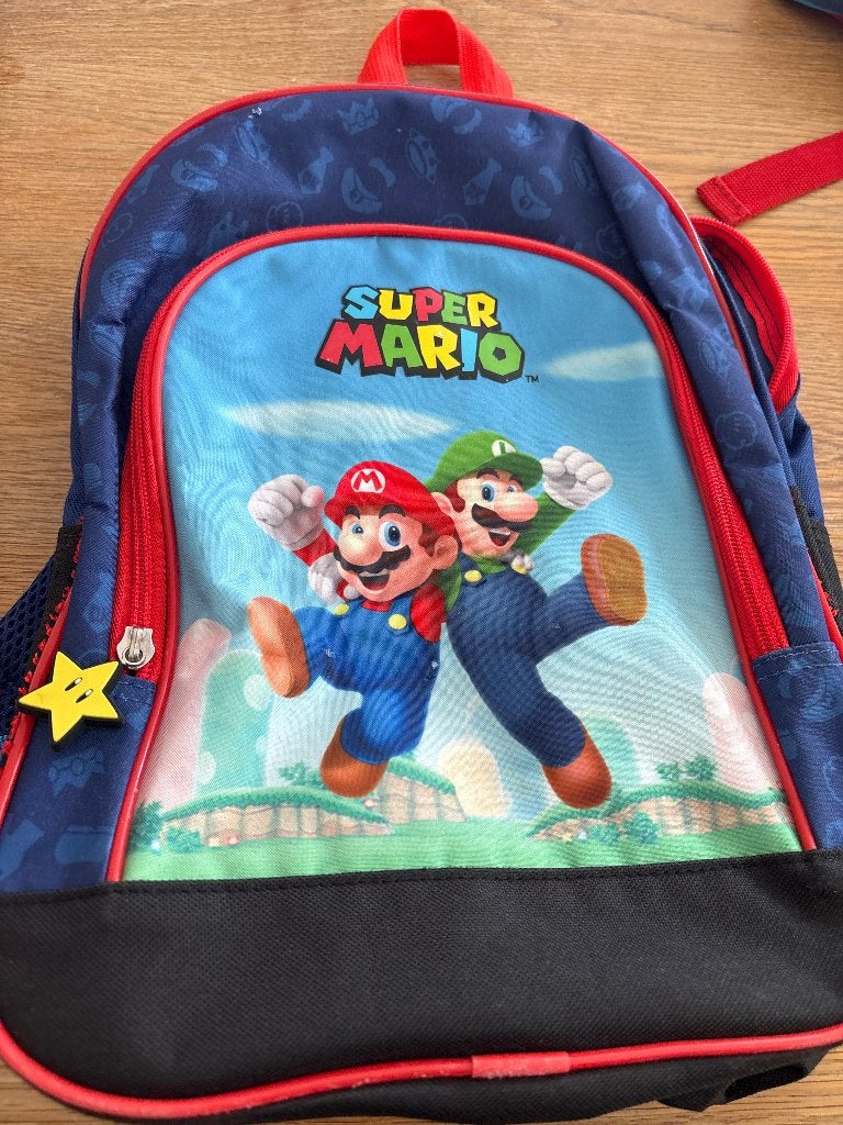 mario rugzak voor kinderen, Ophalen, Gebruikt