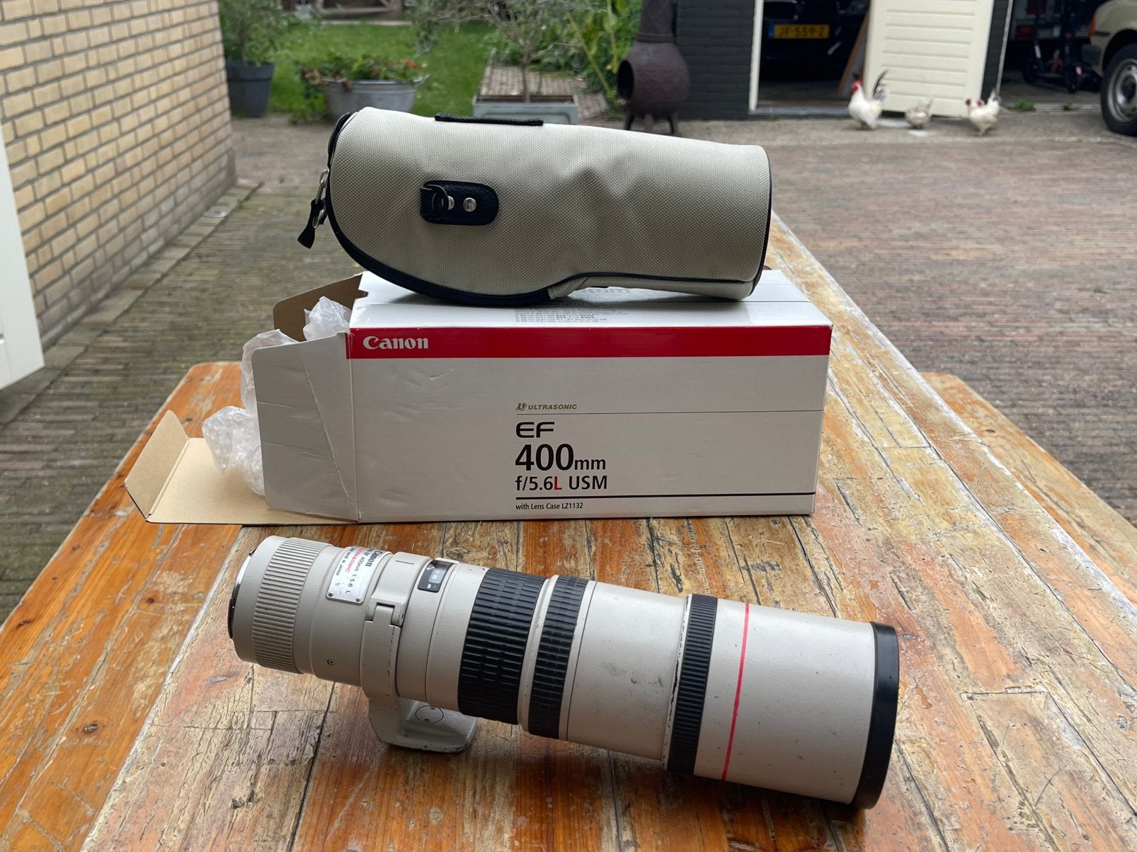 Canon EF 400mm f/5.6L USM — Lens — (Cosmetische sporen), Ophalen of Verzenden, Gebruikt, Canon, 8 keer of meer