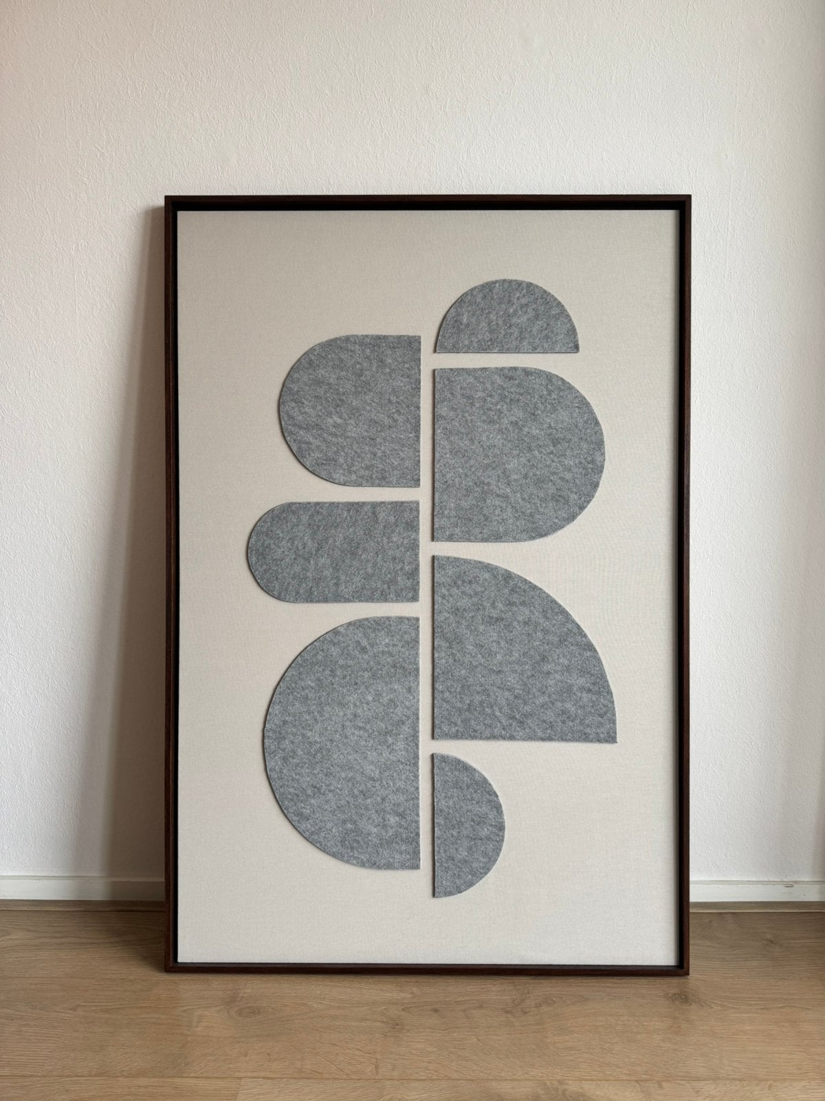 Wanddecoratie katoen + vilt (met baklijst), Ophalen