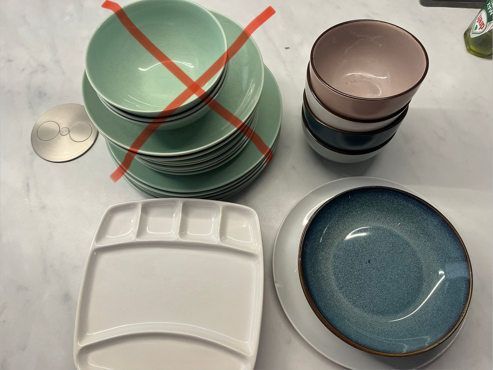 Servies: Borden, kommen en diepe borden, Huis en Inrichting, Ophalen, Gebruikt, Keramiek, IKEA