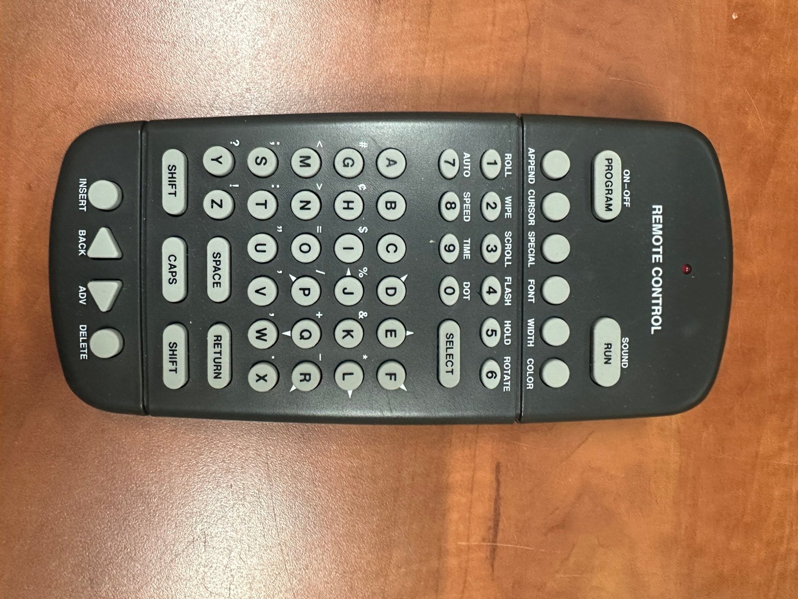 Remote control voor lichtkrant, Ophalen of Verzenden, Zo goed als nieuw