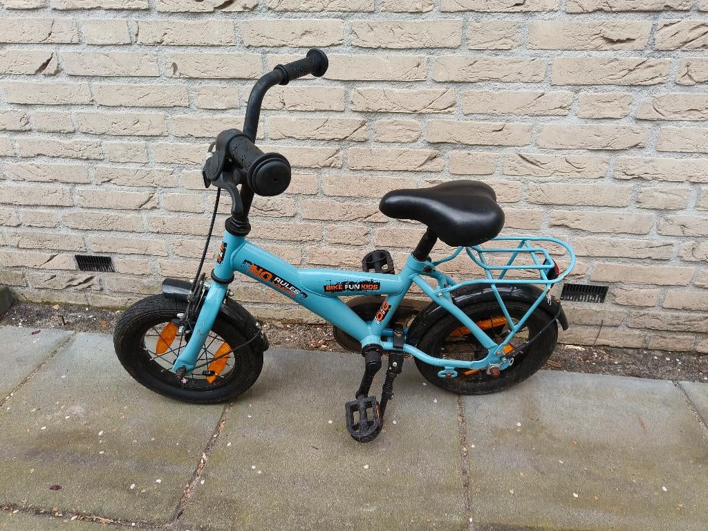 Stoere kinder fiets - 12 inch - 2 tot 4 jaar - blauw, Fietsen en Brommers, Fietsen | Jongens, Ophalen, Gebruikt, 14 inch of minder