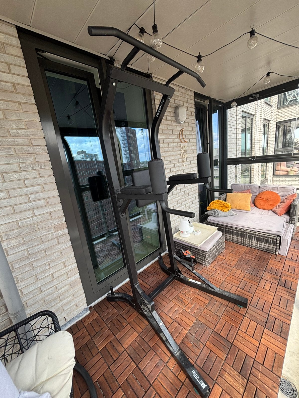 Power tower krachtstation pull up fitness, Sport en Fitness, Fitnessmaterialen, Ophalen, Zo goed als nieuw, Overige typen