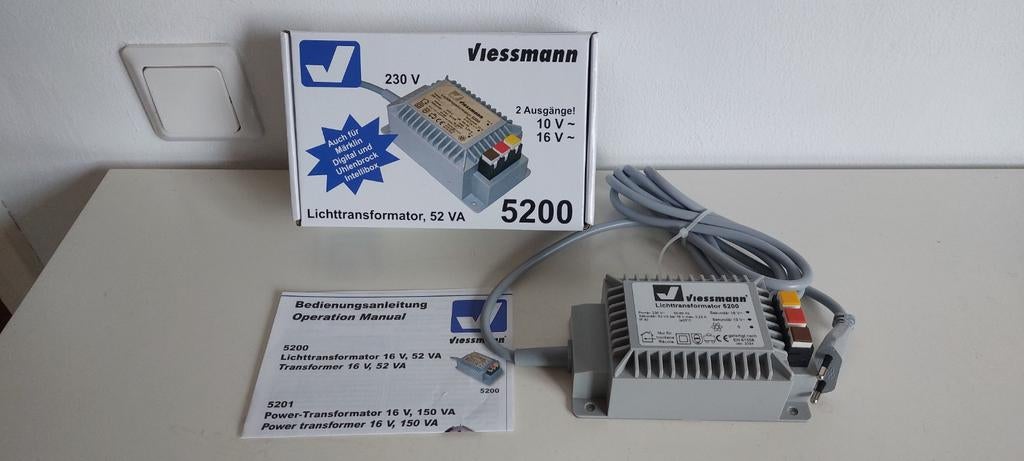 Viessmann Trafo 5200  52VA Nieuw.., Overige merken, Transformator of Voeding, Gelijkstroom, Nieuw