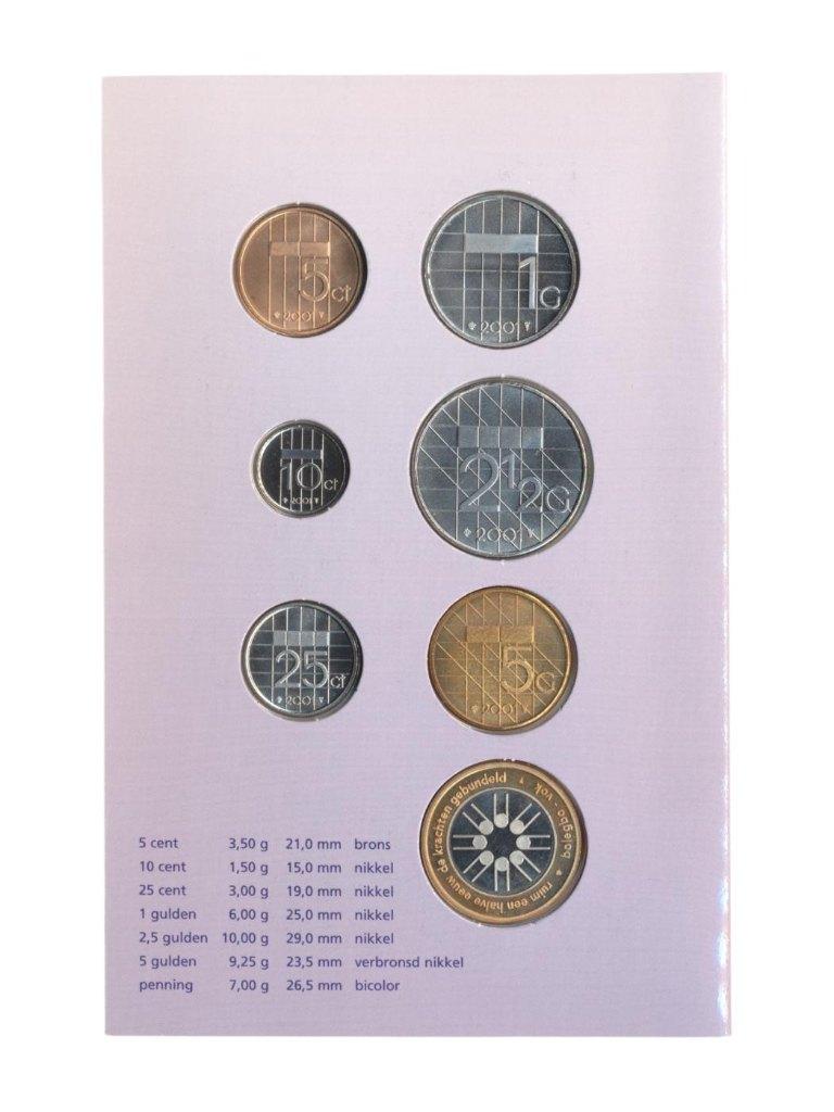 Nederland Bolegbo-vok Promotieset gulden 2001, Ophalen of Verzenden, Koningin Beatrix, Overige waardes, Setje