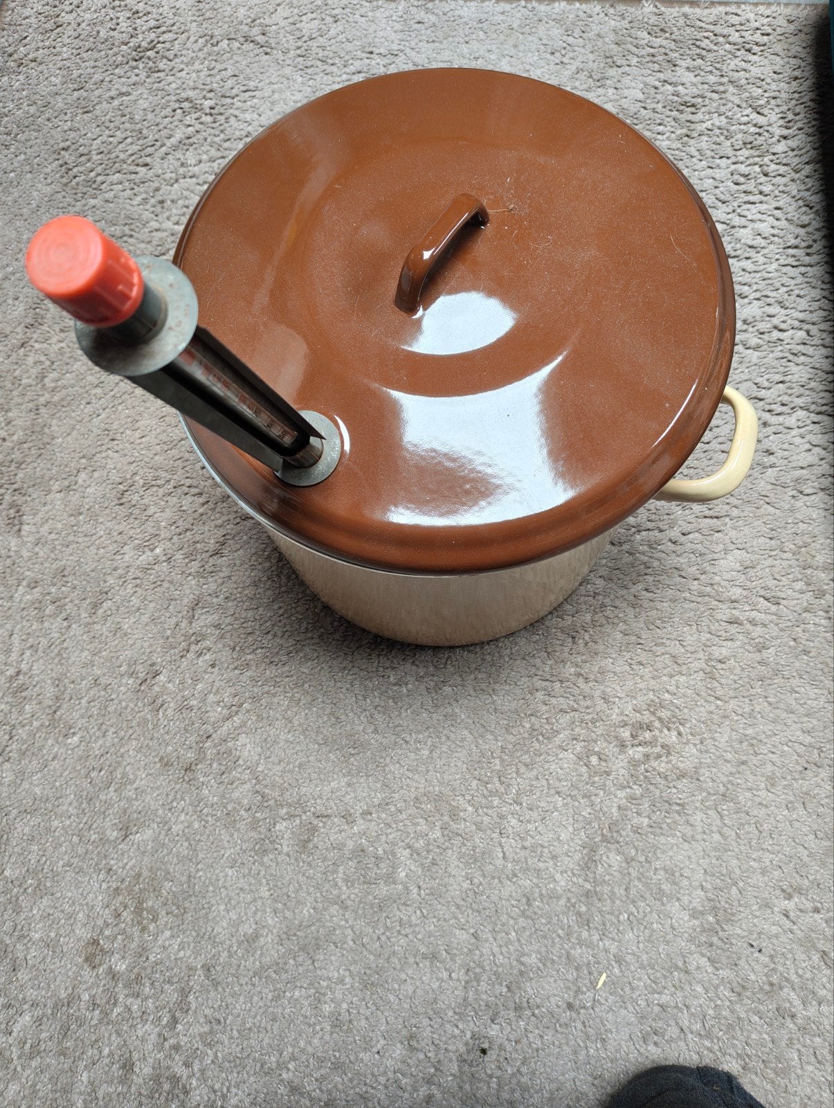 Vintage Weckketel met Thermometer - Emaille, Ophalen