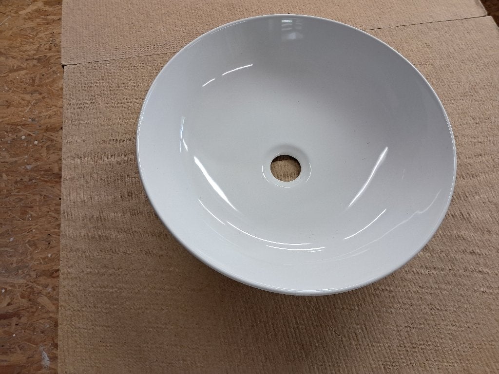 Waskom opbouw 40cm rond, Ophalen, Zo goed als nieuw, Wastafel