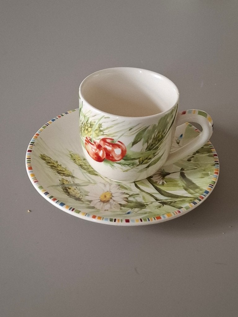 Gien servies Cherry espressokopje, Ophalen of Verzenden