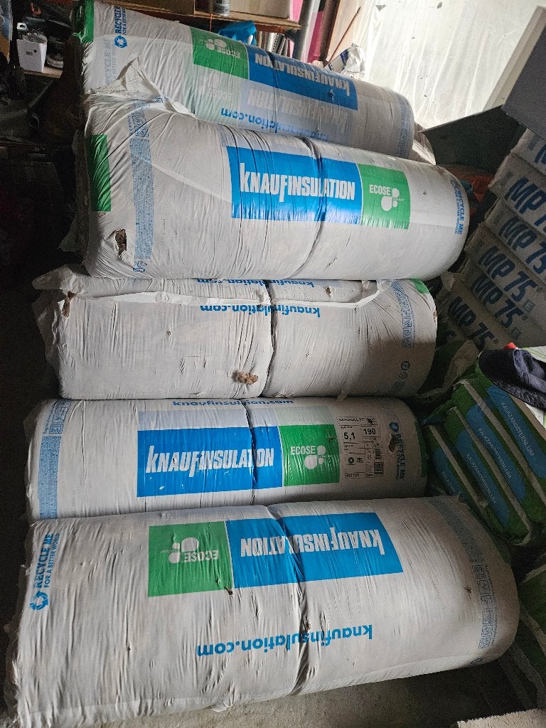Knauf Naturoll 170mm en 190mm dik Samen 40m2, Ophalen, Dakisolatie, 12 cm of meer, Nieuw