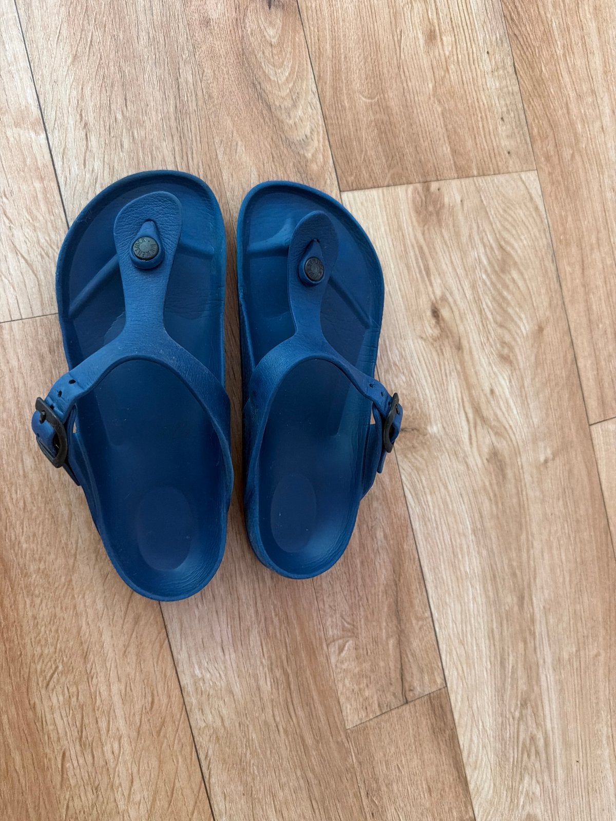 Birkenstock slippers blauw, Ophalen of Verzenden, Gebruikt, Jongen of Meisje, Overige typen