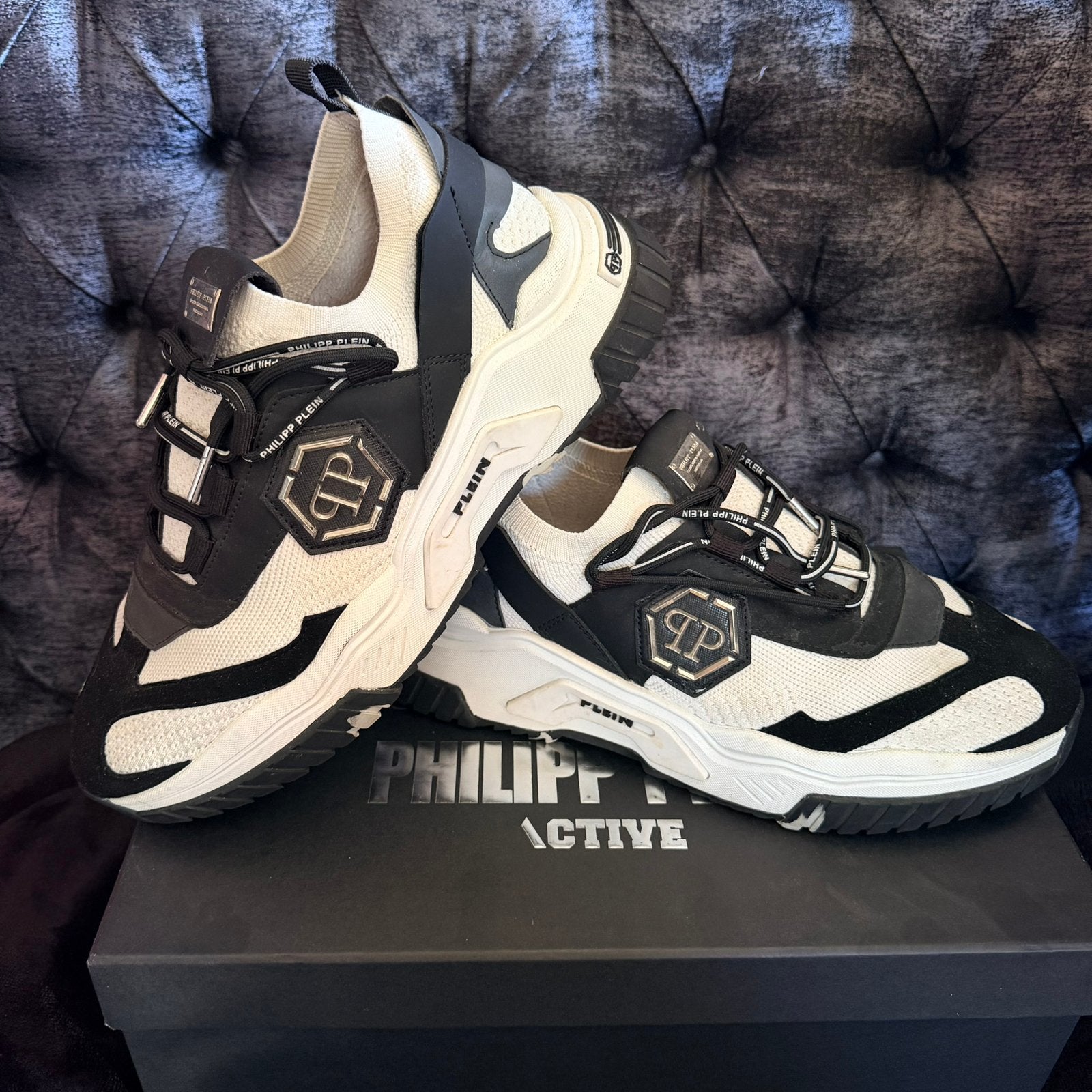 Philipp plein runners 44, Ophalen of Verzenden, Zo goed als nieuw, Zwart