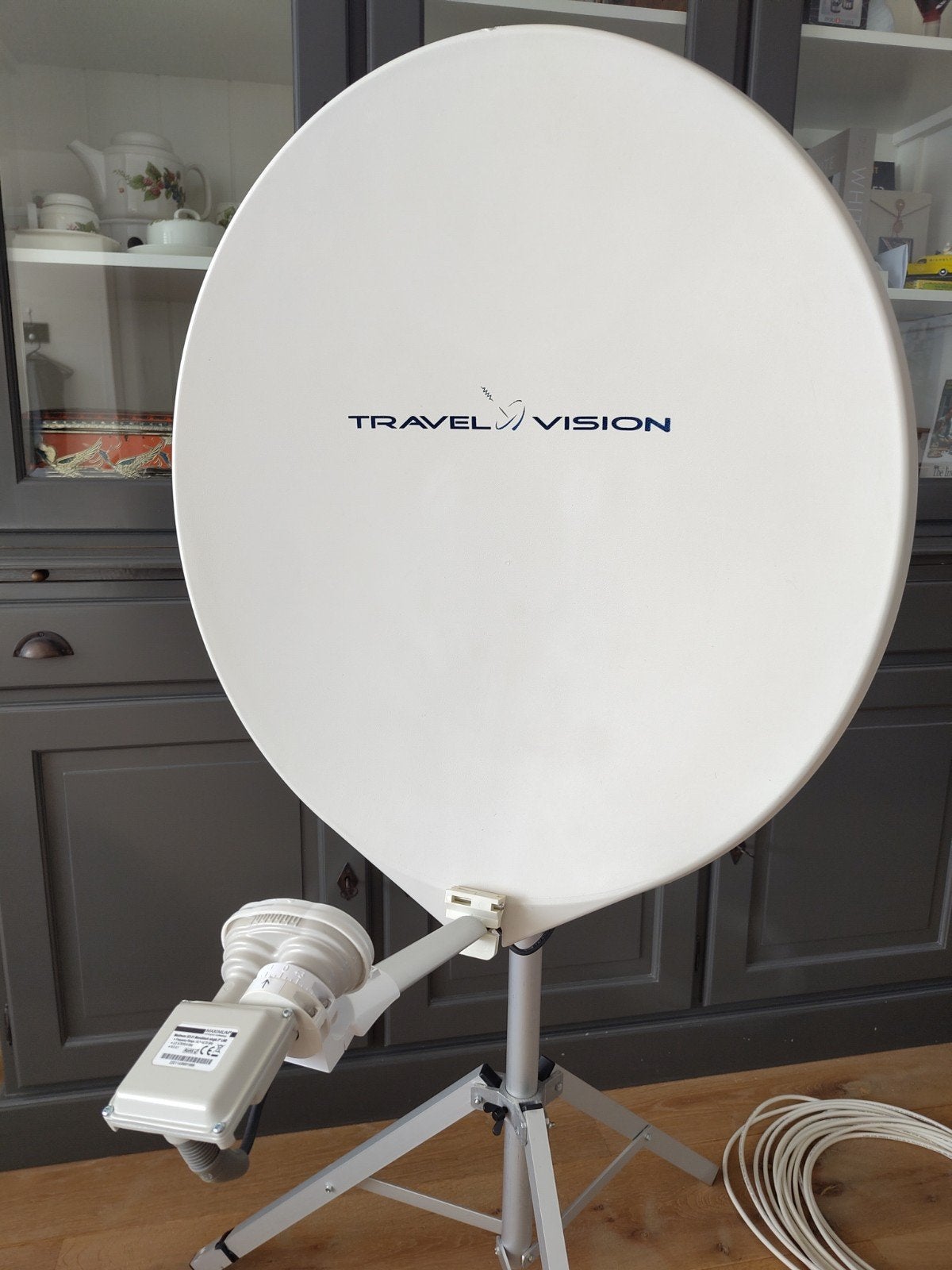 mobiele statief-schotelantenne, Ophalen, Gebruikt