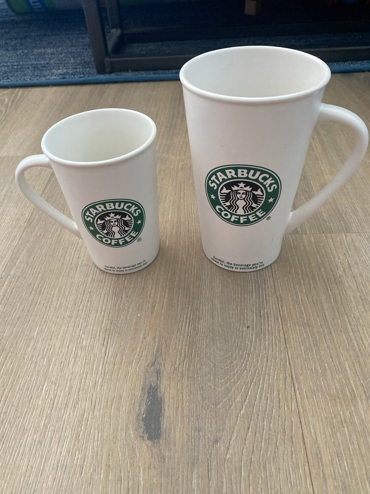 Set van 2 Starbucks koffiemokken - Wit met logo, Overige typen, Ophalen of Verzenden, Zo goed als nieuw, Steen/keramiek