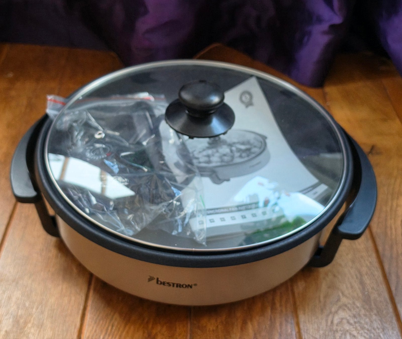 Bestron AHP1200SAT Elektrische Pan met Glazen Deksel, Ophalen of Verzenden, Nieuw