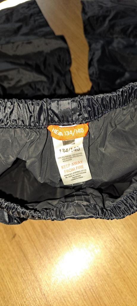 Hema Regenpak Kinderen Maat 134/140 Zwart Reflecterend, Ophalen of Verzenden