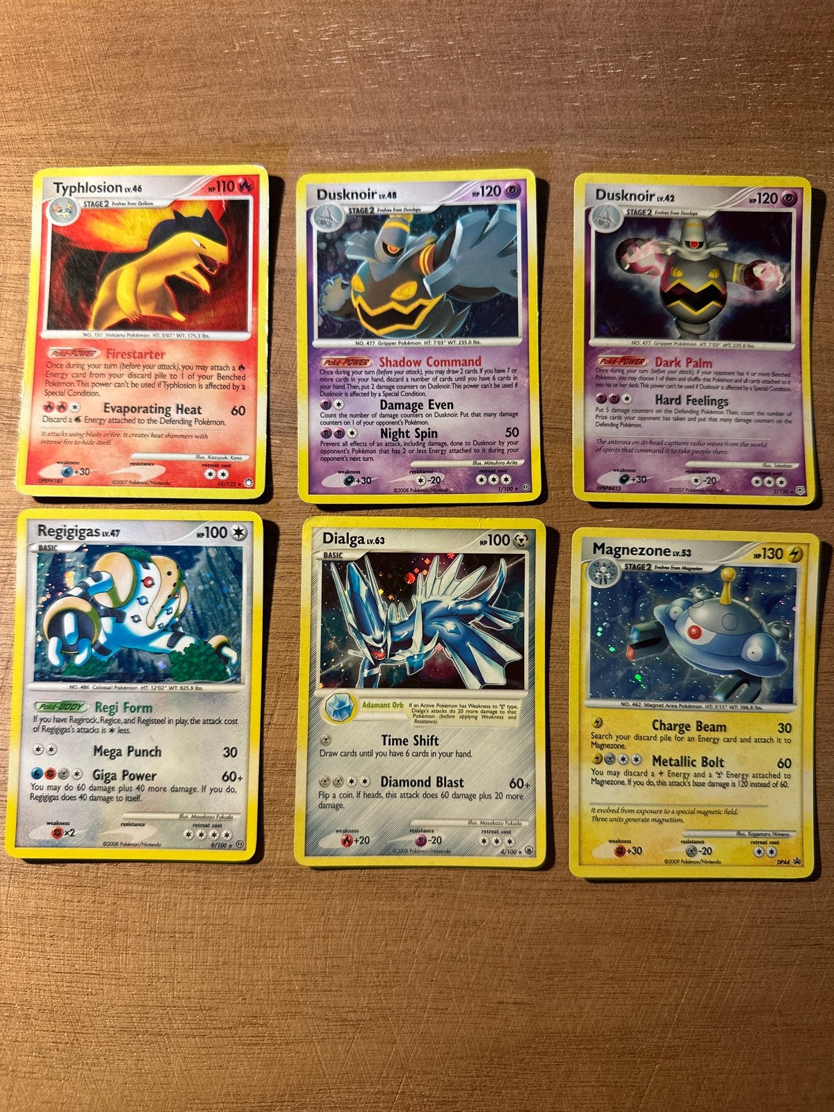 Zeldzame Holo Pokémonkaarten - Typhlosion, Dusknoir, Regigig, Ophalen of Verzenden, Gebruikt, Meerdere kaarten, Foil