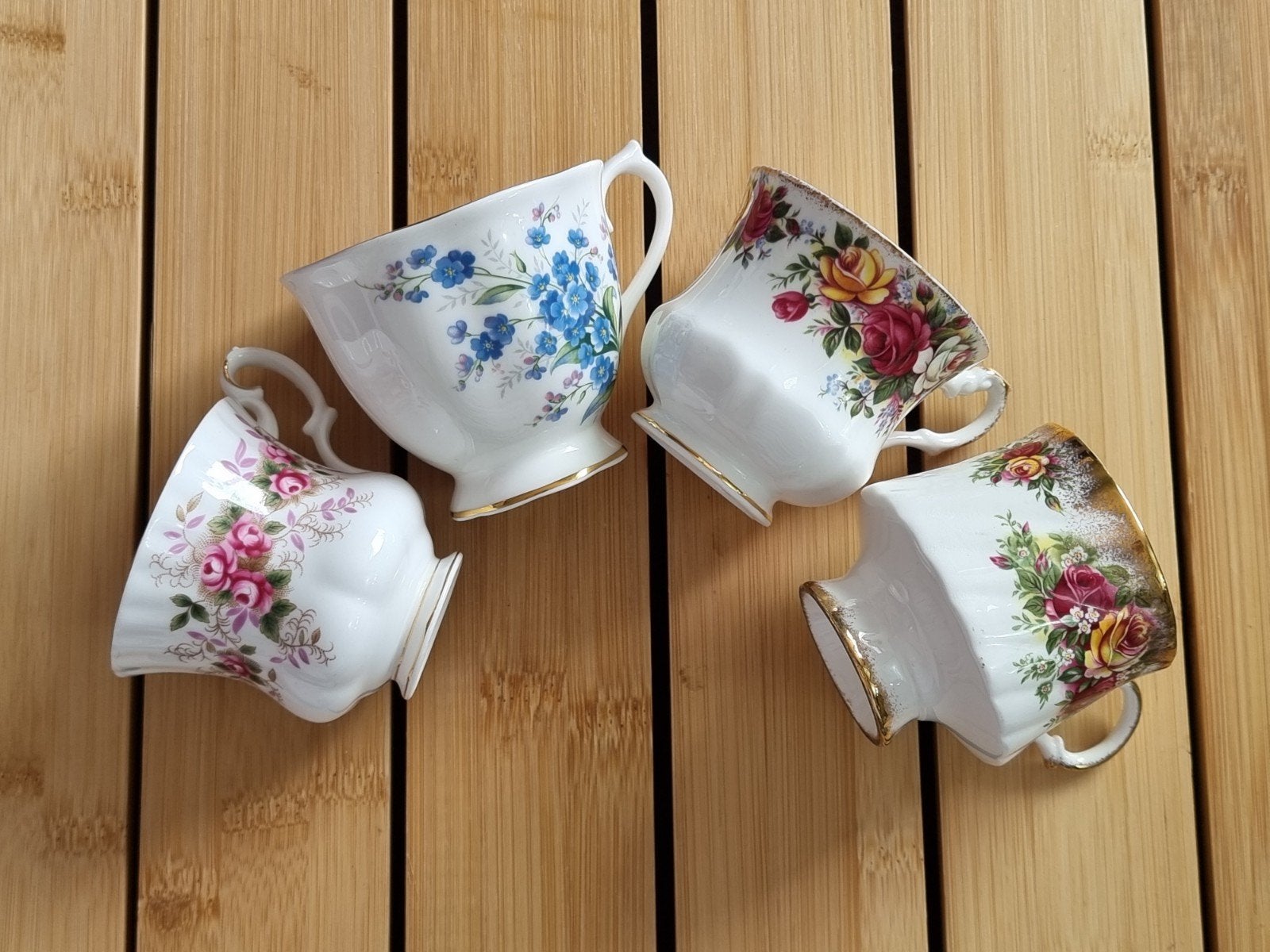 Vintage Royal Albert en Queens kopjes, Engeland, Ophalen of Verzenden