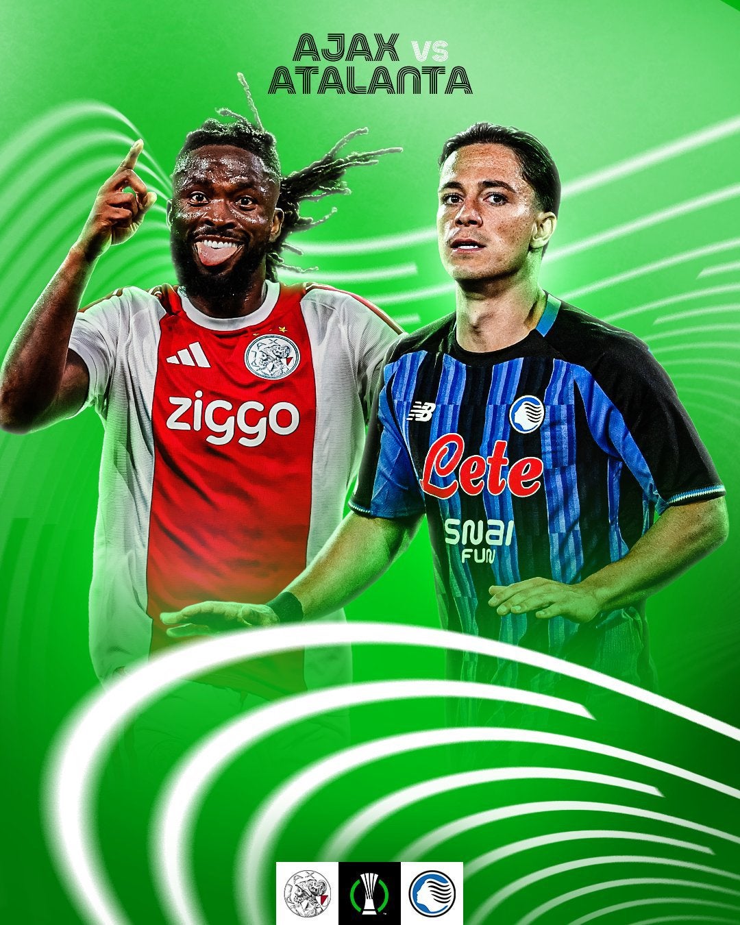 2x Ajax - Atalanta (F-Side), Twee personen