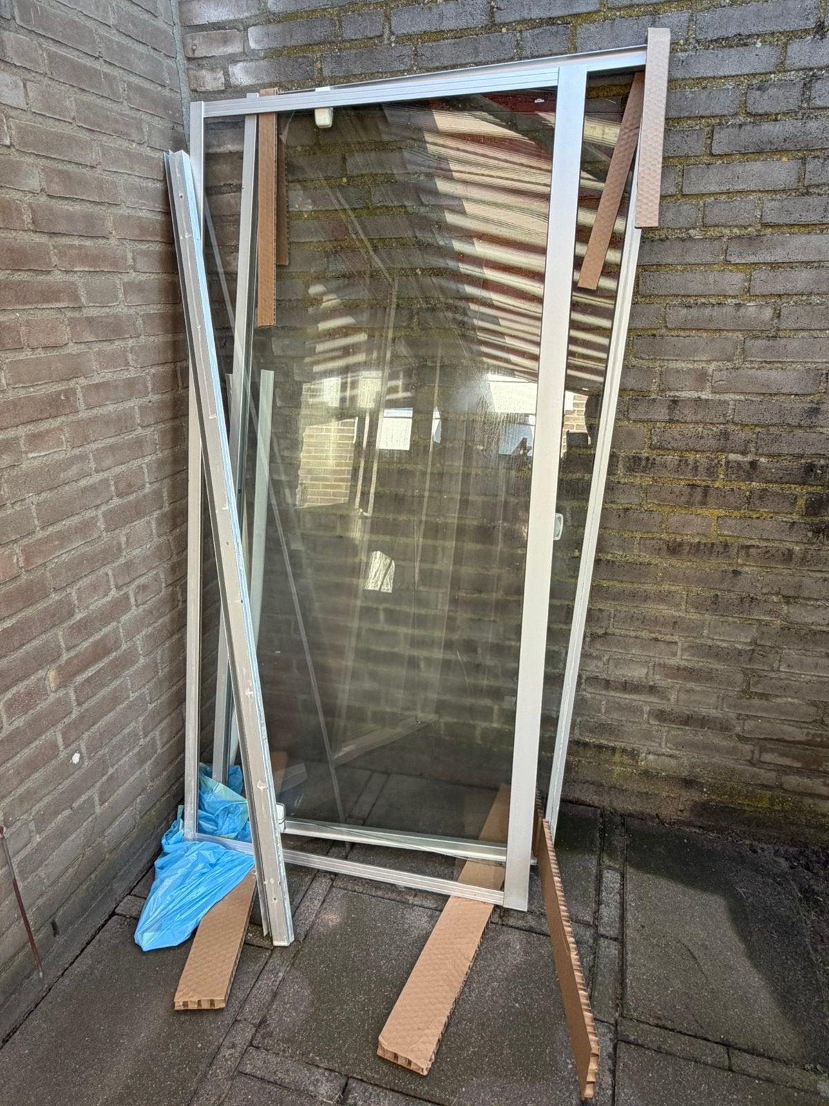 Douchecabine Duscholux voor douchebak 90x90 cm GEBRUIKT, Ophalen, Gebruikt, Glas, Douche