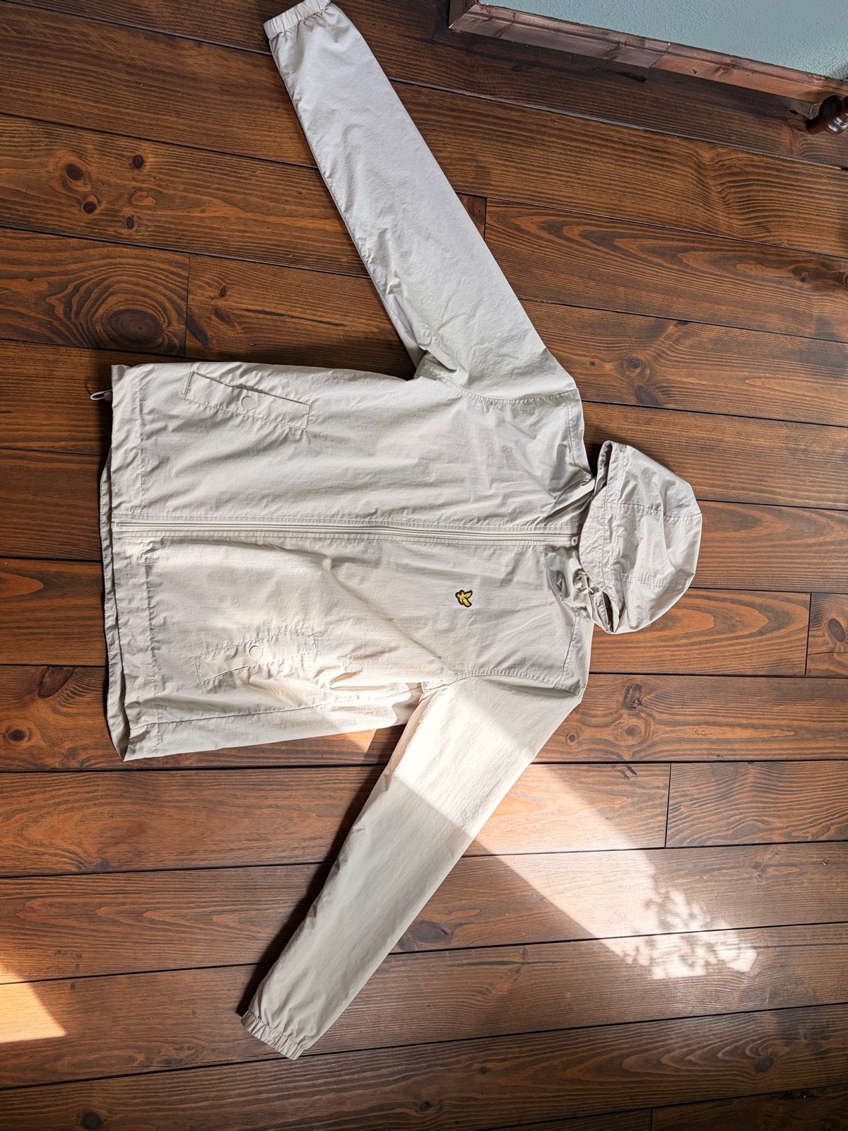Lyle & Scott Jas Maat M Offwhite - Zo goed als nieuw, Kleding | Heren, Jassen | Zomer, Ophalen of Verzenden, Nieuw, Maat 48/50 (M)