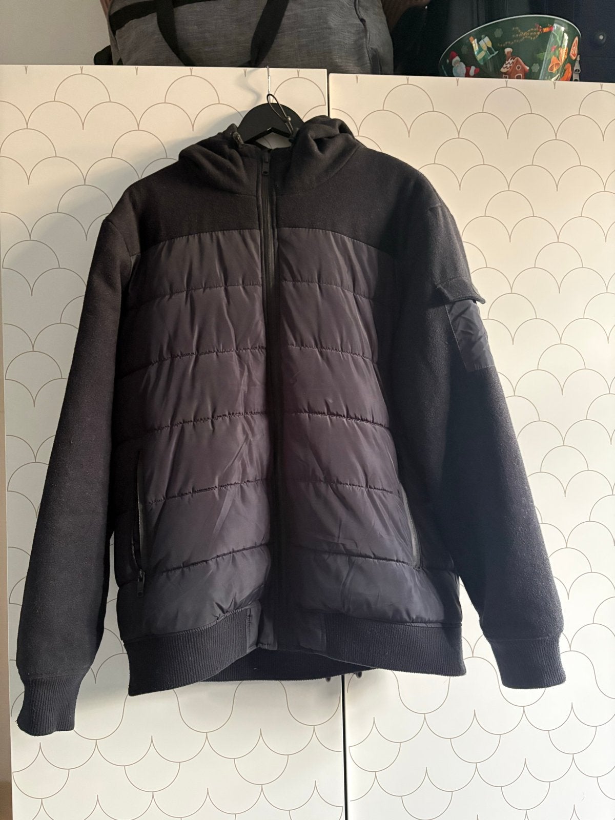 FSBN Heren Winterjas Zwart - Maat XL, Ophalen of Verzenden, Zo goed als nieuw, Maat 56/58 (XL), Zwart