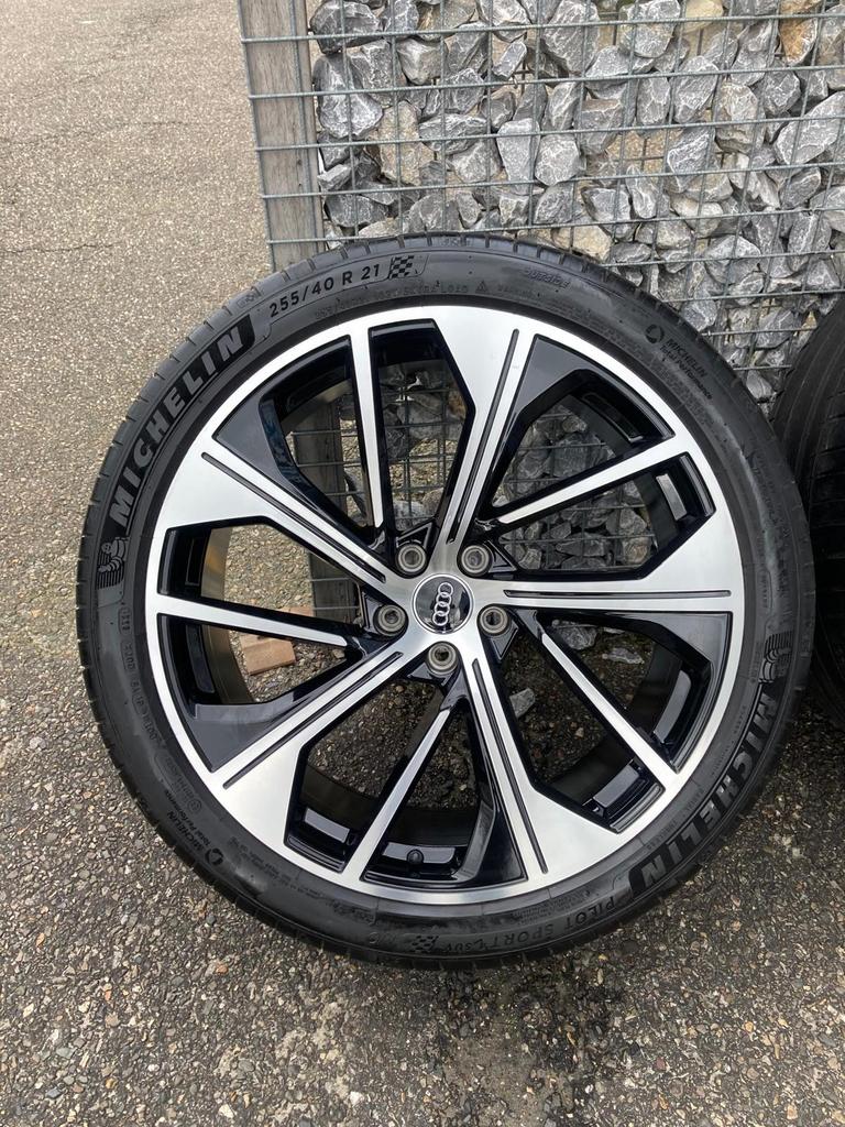 21 inch Audi Q5 SQ5 velgen 5x112 + Michelin pilot sport 4s, 255 mm, Banden en Velgen, Nieuw, Zomerbanden
