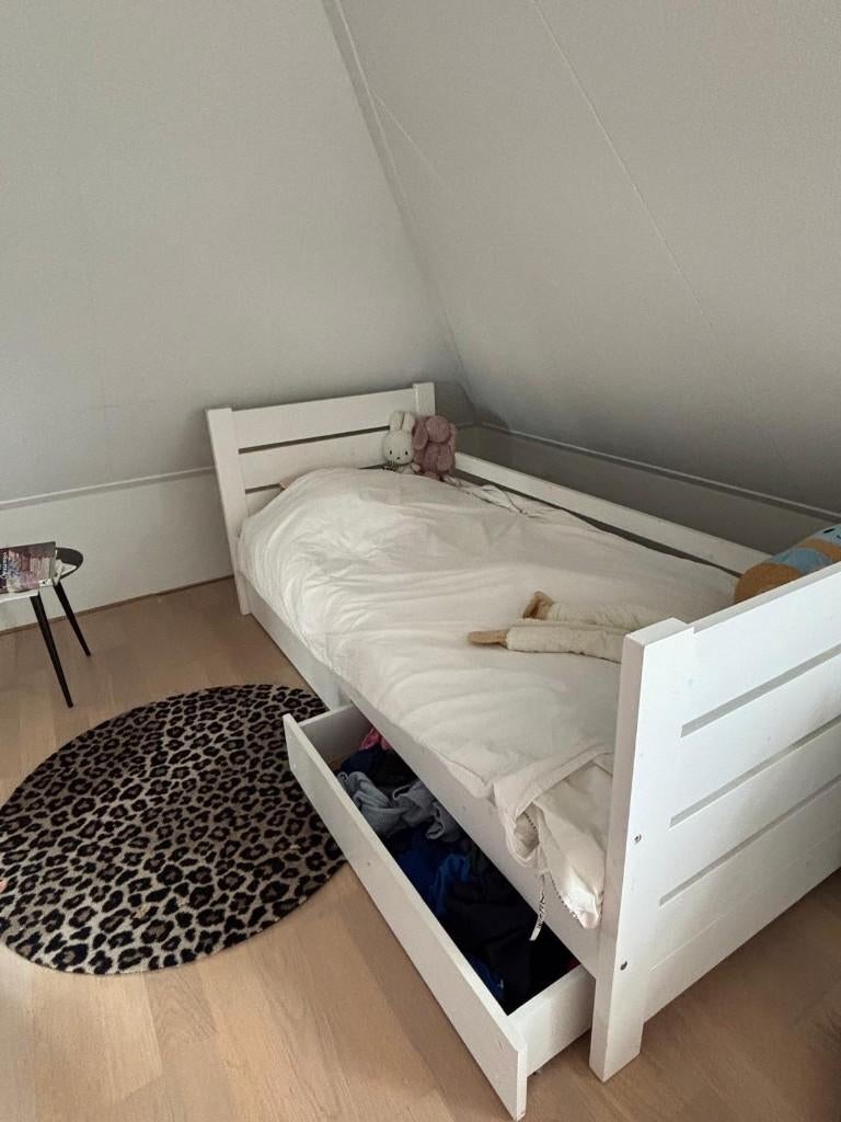 Kinder bed 90x200 met 2 lades, 85 tot 100 cm, Gebruikt, 180 cm of meer, Ophalen