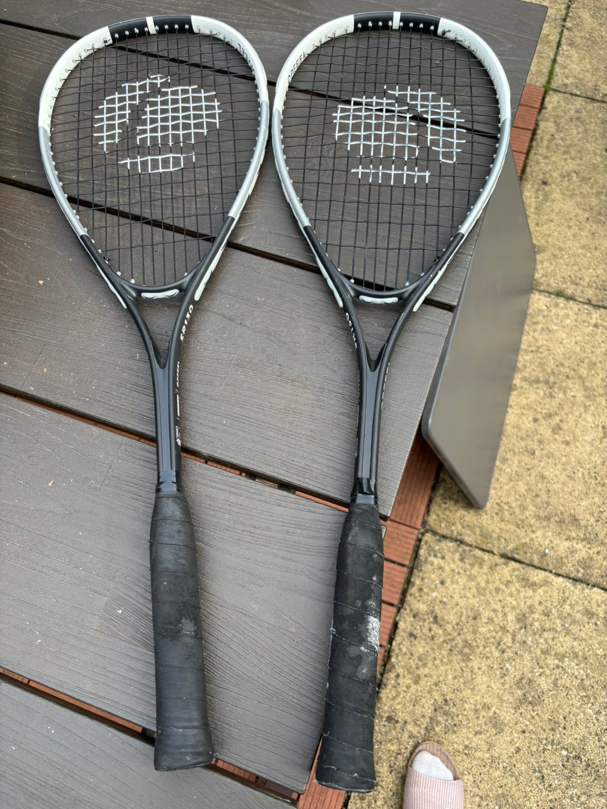 Squash racket, Ophalen, Gebruikt
