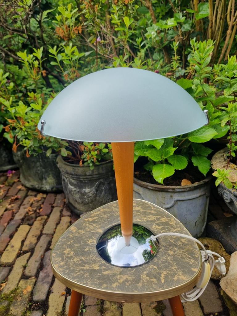 Ikea Kvintol lamp vintage, Gebruikt, Ophalen of Verzenden, Glas, Modern