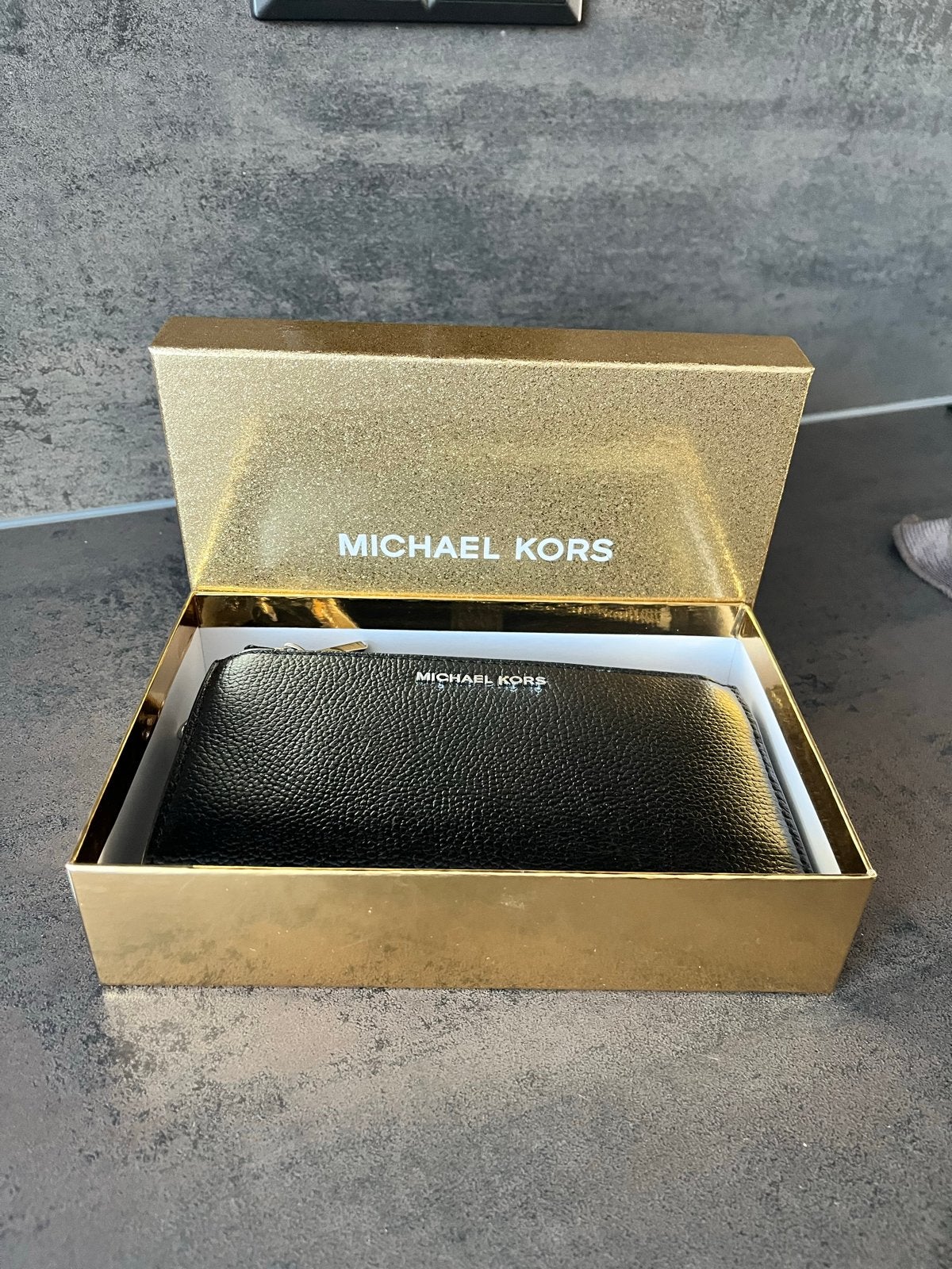 Michael Kors Jet Set Portemonnee Zwart, Sieraden, Tassen en Uiterlijk, Overige merken, Zwart, Nieuw, Ophalen of Verzenden