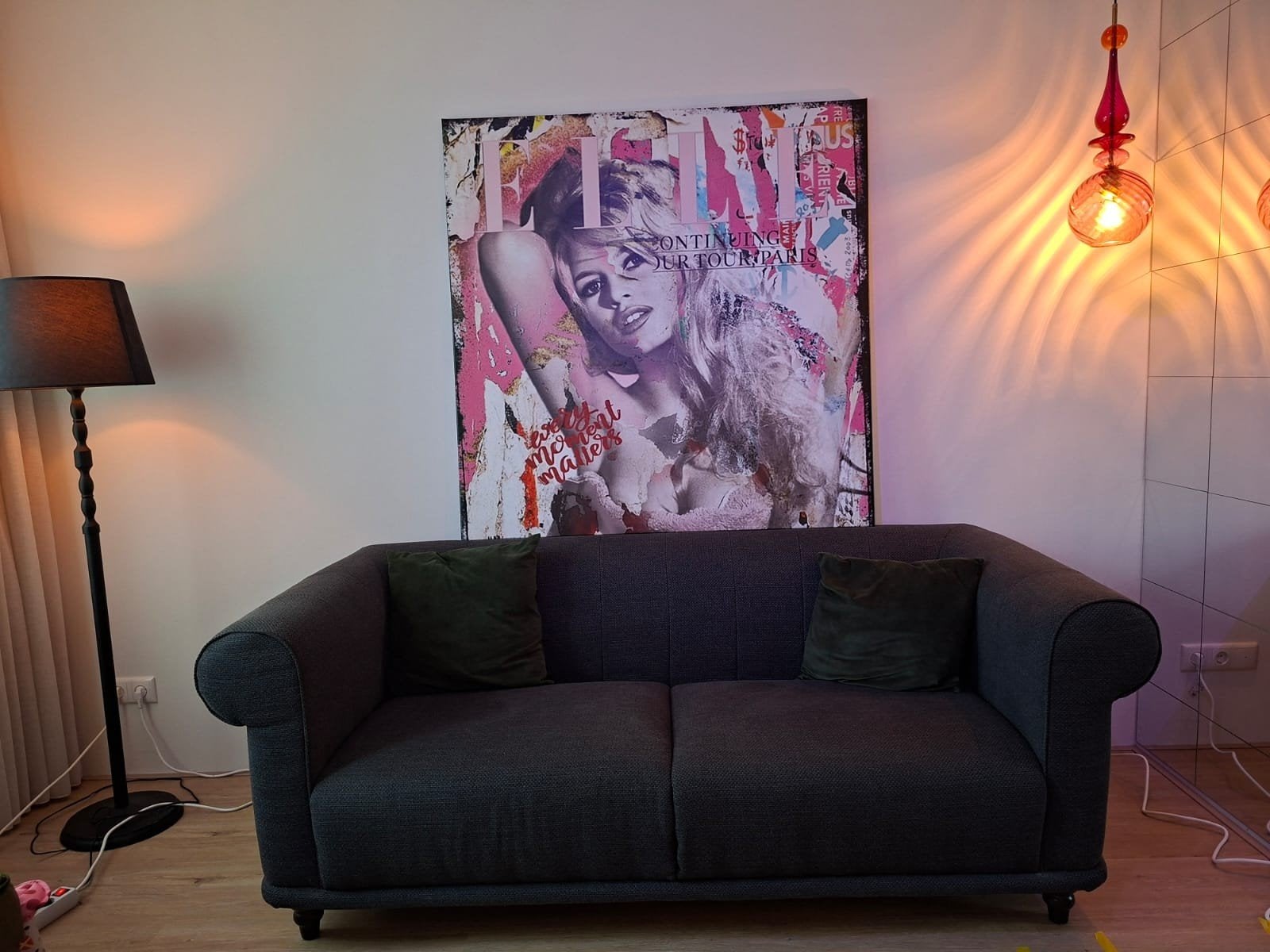 **IKEA VISKAFORS 2-zitsbank – antraciet**, Ophalen, 150 tot 200 cm, Tweepersoons, 75 tot 100 cm