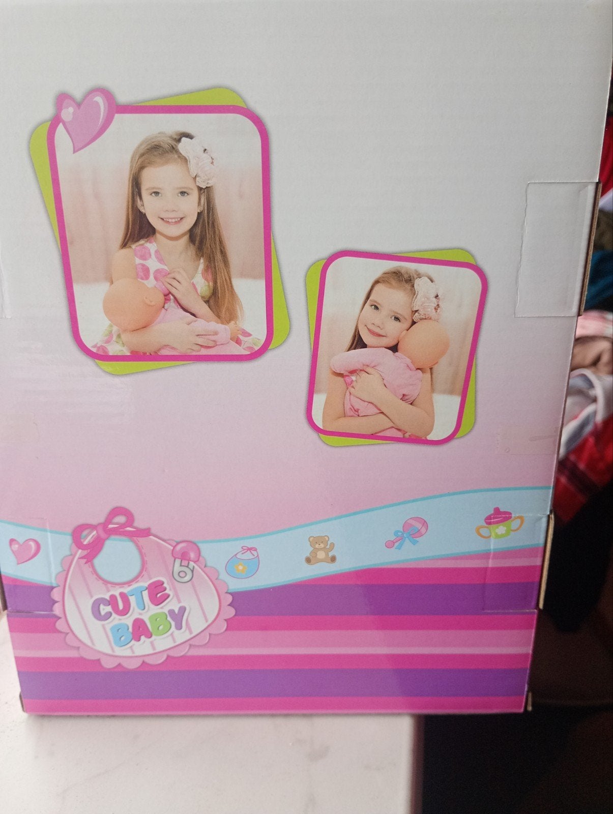 Leuke Roze Babypop met Flesje - Nieuw in Doos, Ophalen of Verzenden, Nieuw, Babypop