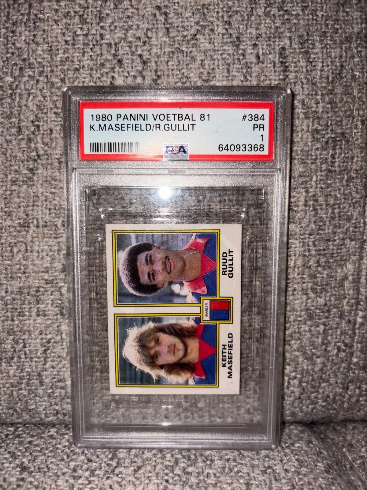 1980 Panini Voetbal 81 Ruud Gullit PSA 1, Ophalen of Verzenden, Gebruikt, Overige binnenlandse clubs, Spelerskaart